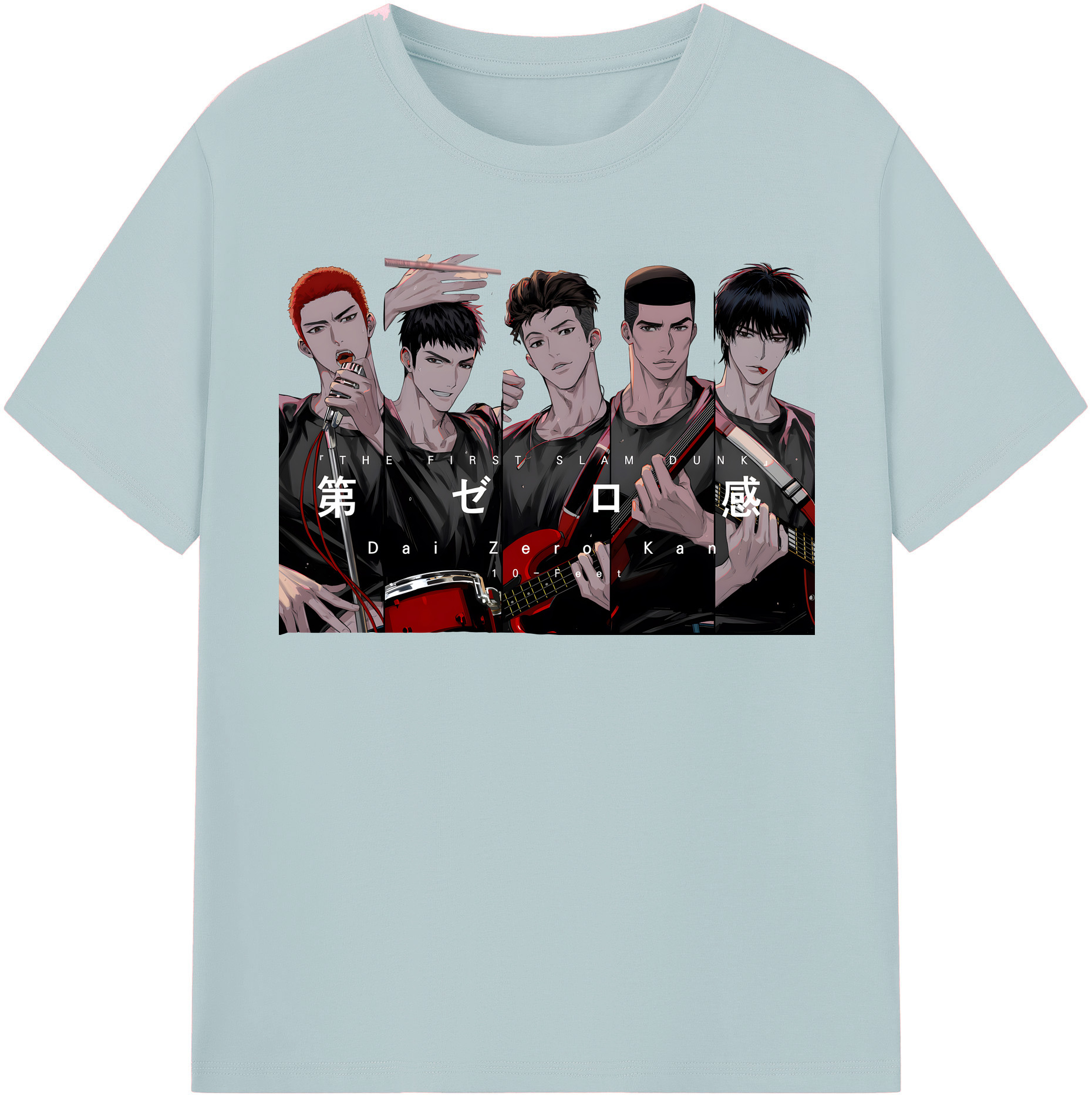 SLAM DUNK／スラムダンク 綿100％半袖Tシャツ（フロントプリント）
